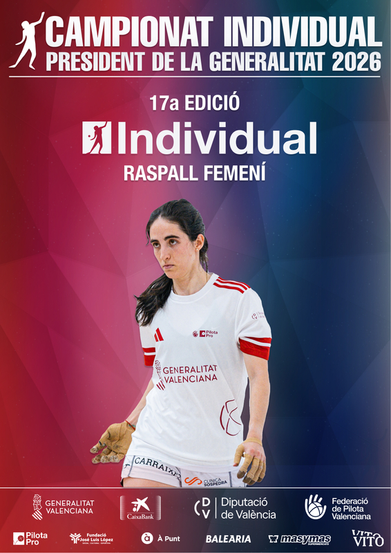 XVII Campionat Individual President de la Generalitat Raspall femení 2026